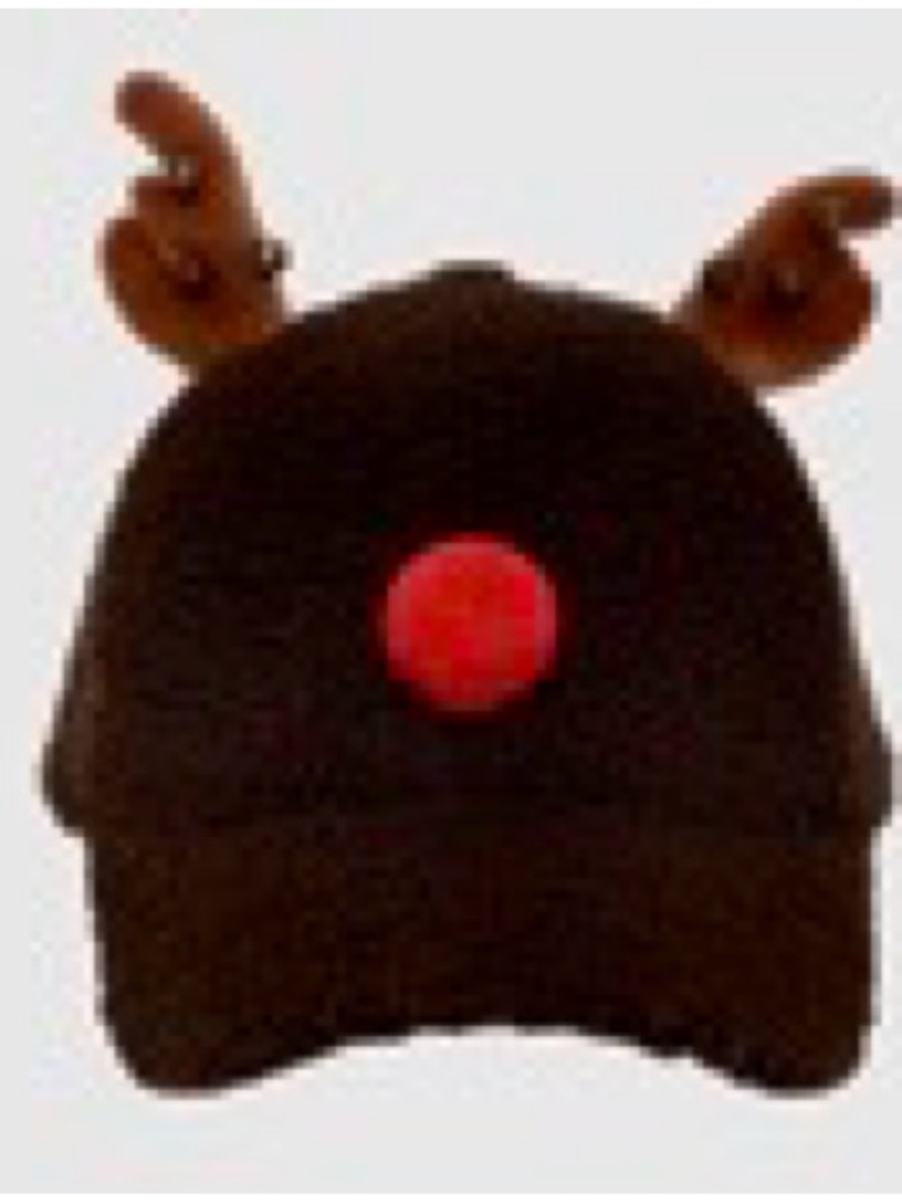 Jingle Bell Reindeer Fuzzy Cap